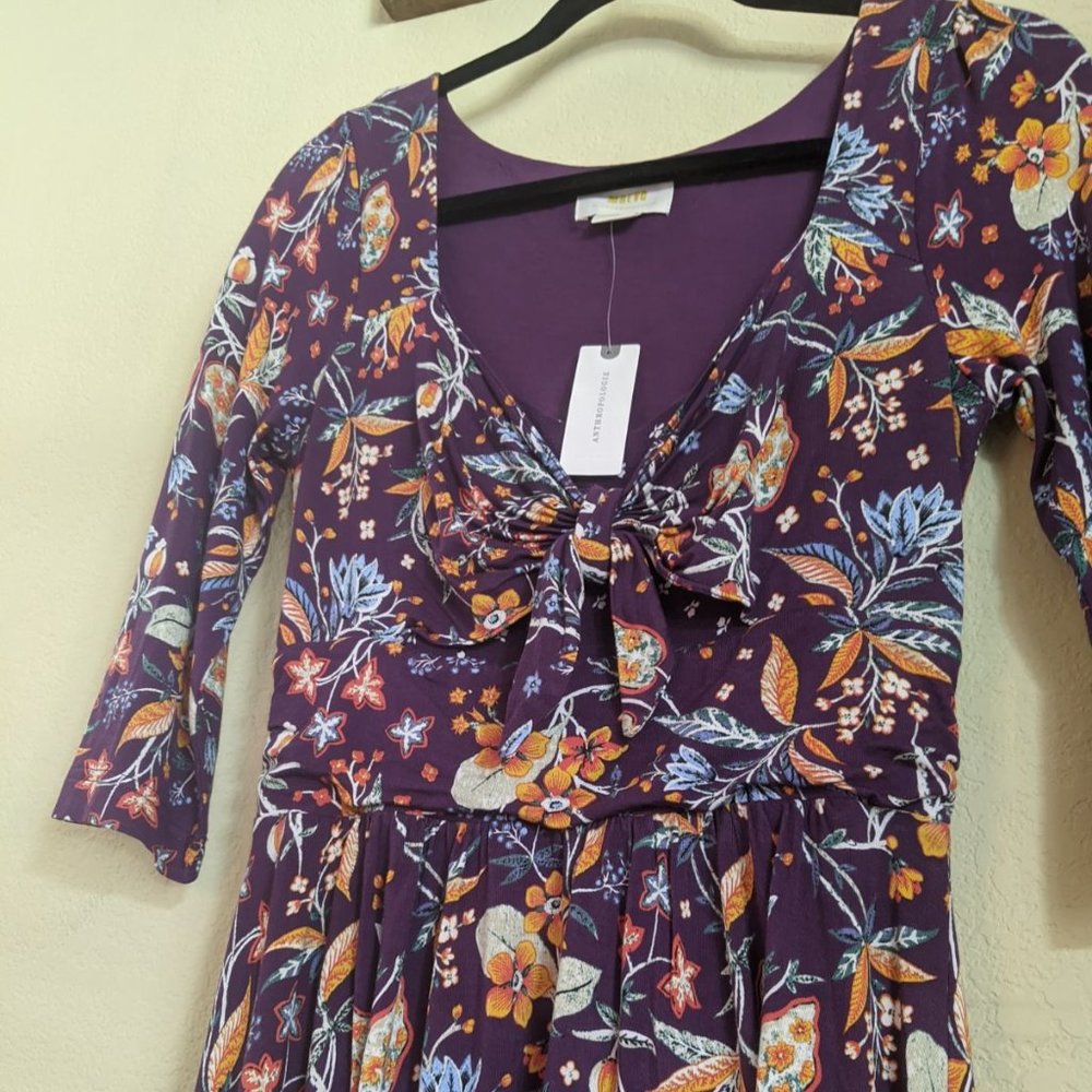 Anthropologie | Maeve Floral Asymmetrical Dress - Picture 10 of 11